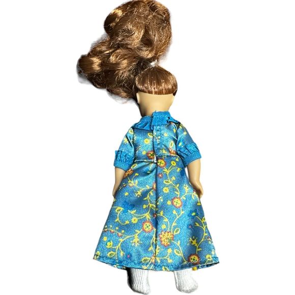 American Girl Mini Doll 6" Small Felicity Merriman Green Eyes Blue Dress - Picture 8 of 15